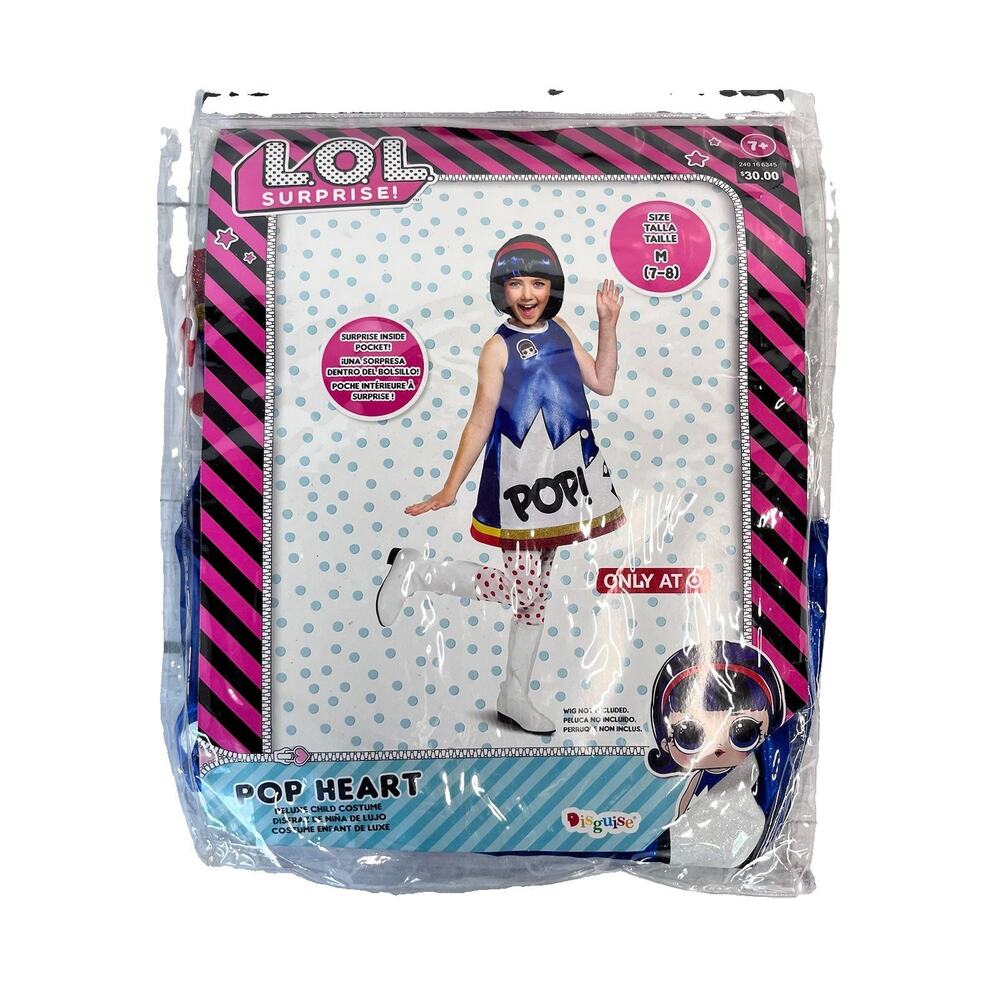 L.O.L. Surprise Pop Heart Halloween Child Halloween Costume size Medium 7-8